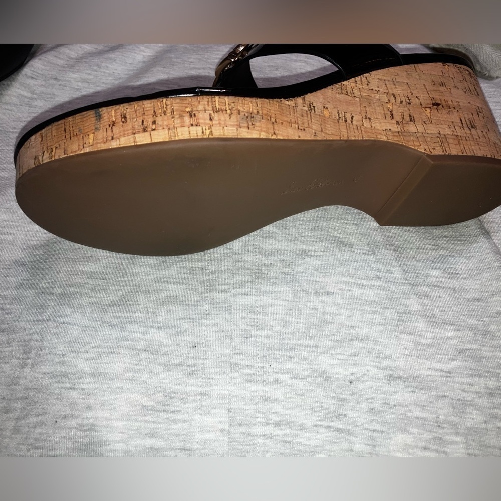 🔥NEW🔥 Sam Edelman W9.5 YARDLIE EMBLEM PLATFORM WEDGE SANDALS NWOB - Picture 13 of 13